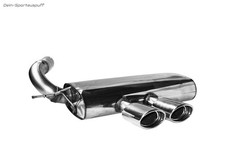 Bastuck Edelstahl Sportauspuff +Adapter Ford Focus 3 ST 2x120x80mmgerollt schräg