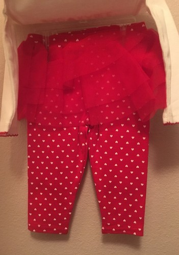 Just One You By Carter’s Baby Girls Valentines #Adorable 2 PC Set Size 6M New - 第 3/6 張圖片