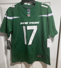 Nike New York Jets Garrett Wilson 17 Jersey GREEN NWT YOUTH Size L SCREEN PRINT