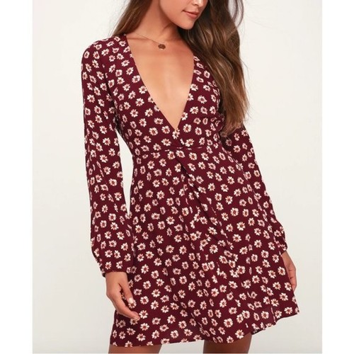 Flirtation Burgundy Floral Print 