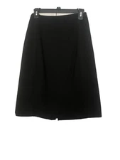 Ruby Ribbon Skirt Black Size Medium Split in The Lower Back Elastic Waist Lined