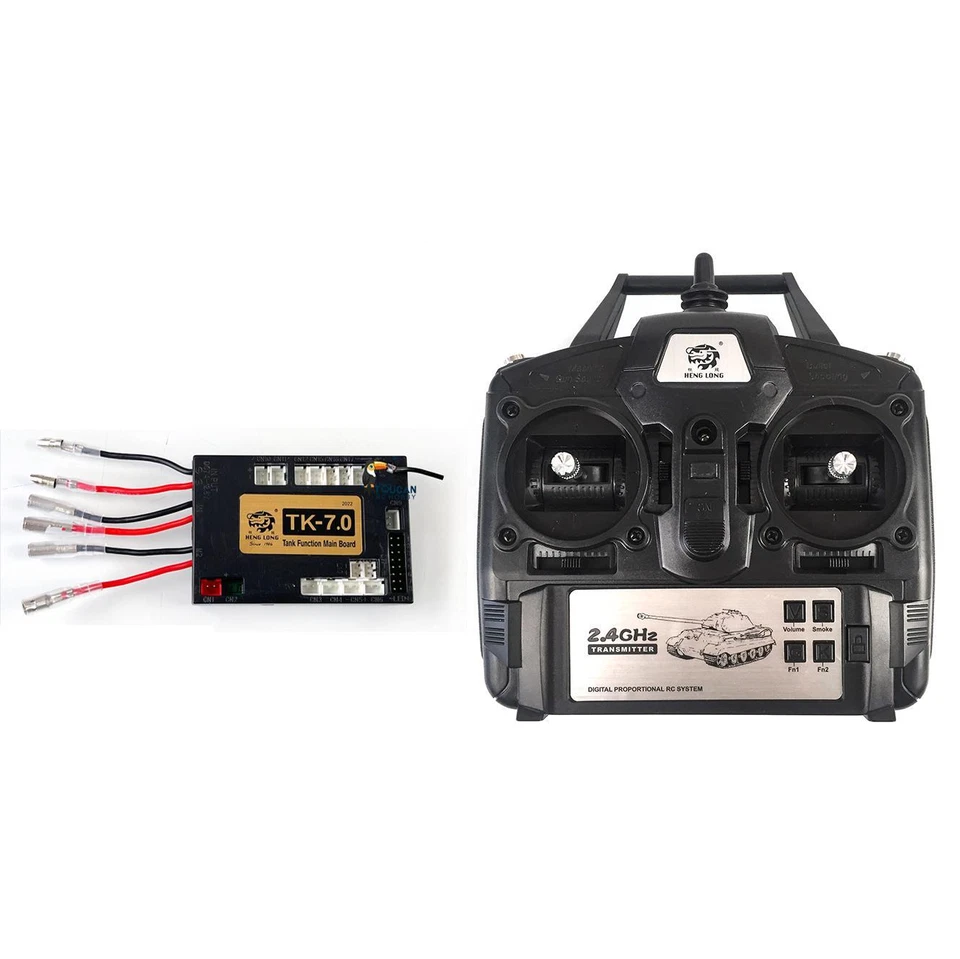 1/16 RC Henglong Tank 2.4Ghz 7.0 Generation Transmitter Main Board Bind Wire DIY - Image 3 of 4