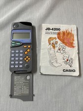 Vintage Casio My Talking Diary JD-4200 90  s Recorder Manual Included Untested
