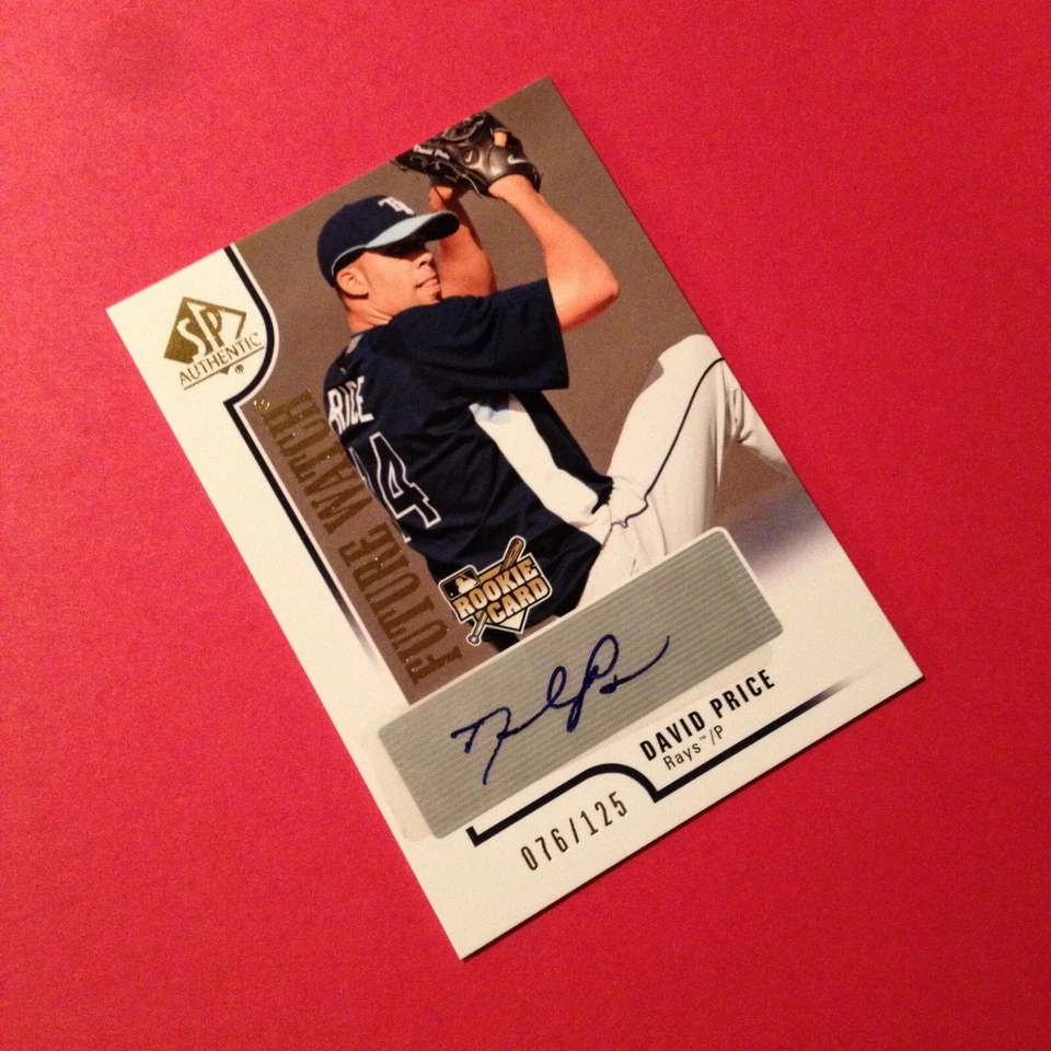 David Price 2009 UD SP 正品未来手表亲笔签名新秀/125! 完好! 免运费 — 第 2/3 张图片