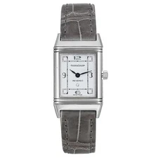 Jaeger LeCoultre Reverso Lady Steel White Dial Ladies Quartz Watch 140.025.8