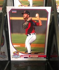 Logan Shore 2022 Choice Toledo Mudhens Detroit Tigers RC Rookie