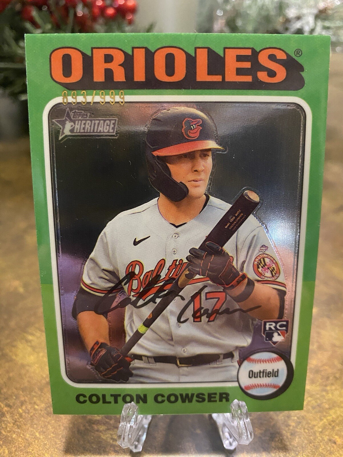 2024 Topps Heritage CHROME Colton Cowser Rookie card #388 /999