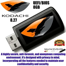 Kodachi Linux 8.27 Bootable USB Drive - 8GB UEFI/LEGACY Network Anonymously