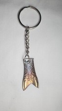 Metal Art Mystical Mermaid Tail Themed Key Chain Sea Merman Sirena Llavero