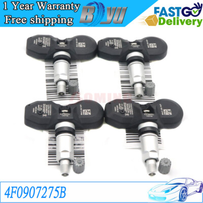 4PCS TPMS Tire Pressure Sensor For Audi A4 A6 A8 Q7 R8 VW Cayenne ...