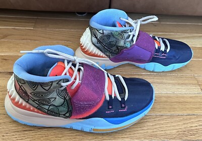 Nike Kyrie 6 Pre Heat Heal The World  Blue Sneakers (CN9839-403) - Size US 9