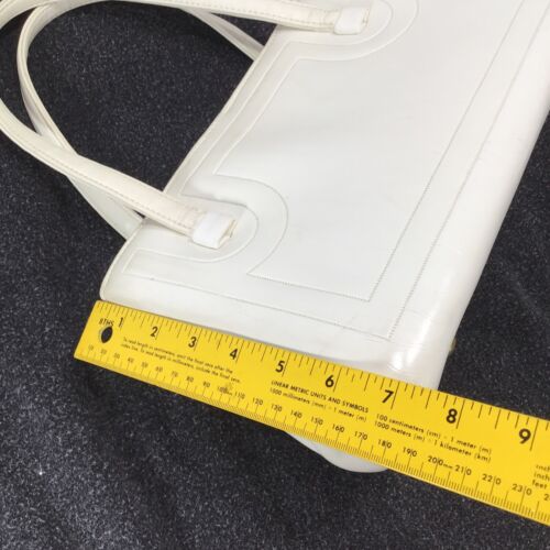 Vintage Kelly Daytime Pocketbook Purse White Cream Vinyl A frame Julius Resnick - Picture 4 of 12