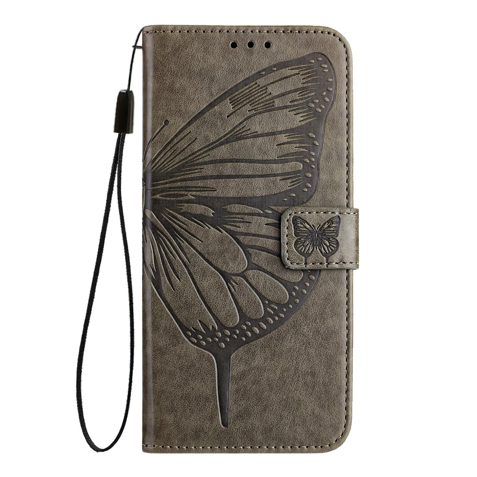 Butterfly Leather Wallet Phone Case for Xiaomi Redmi K60 K70e Note 13 POCO X6 X5 - Image 3 of 4