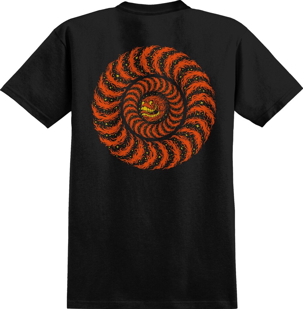 Spitfire Wheels x Grimple Stix Furry Classic Black T-Shirt - SMALL