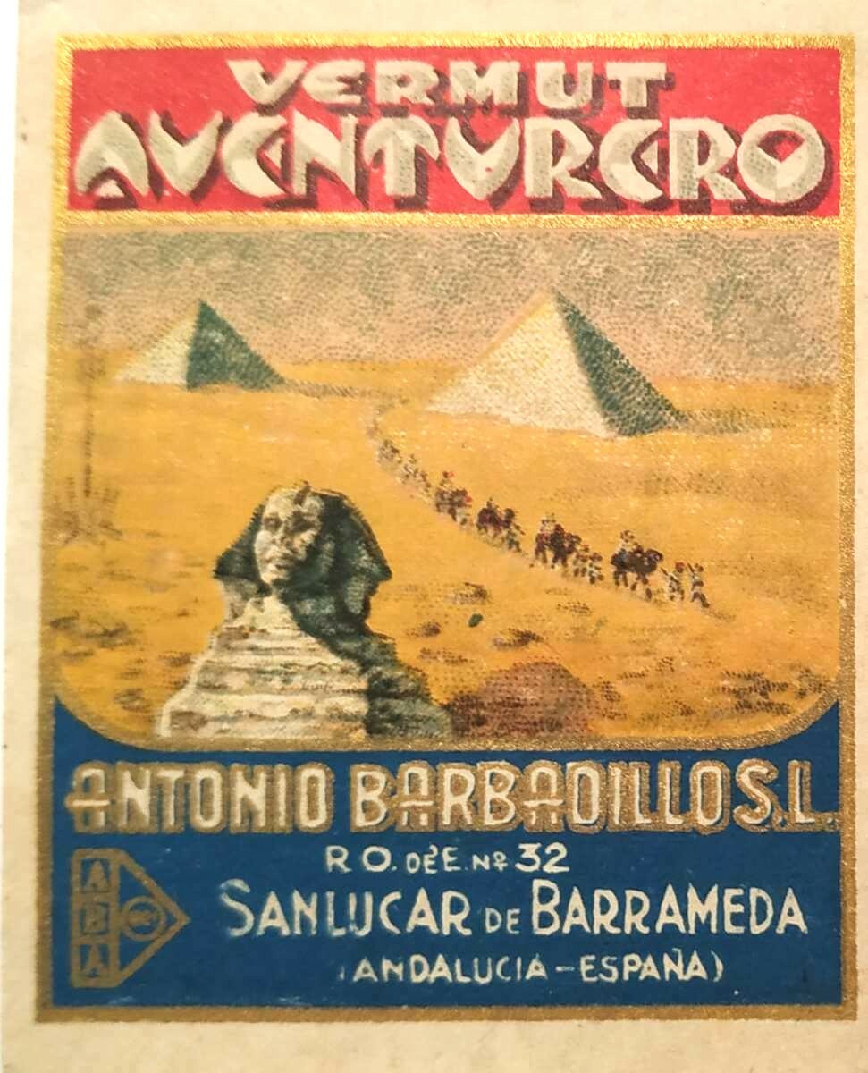 Etiquetas vinos ESPAÑA VERMUT AVENTURERO Antonio Barbadillo S .L. wine labels
