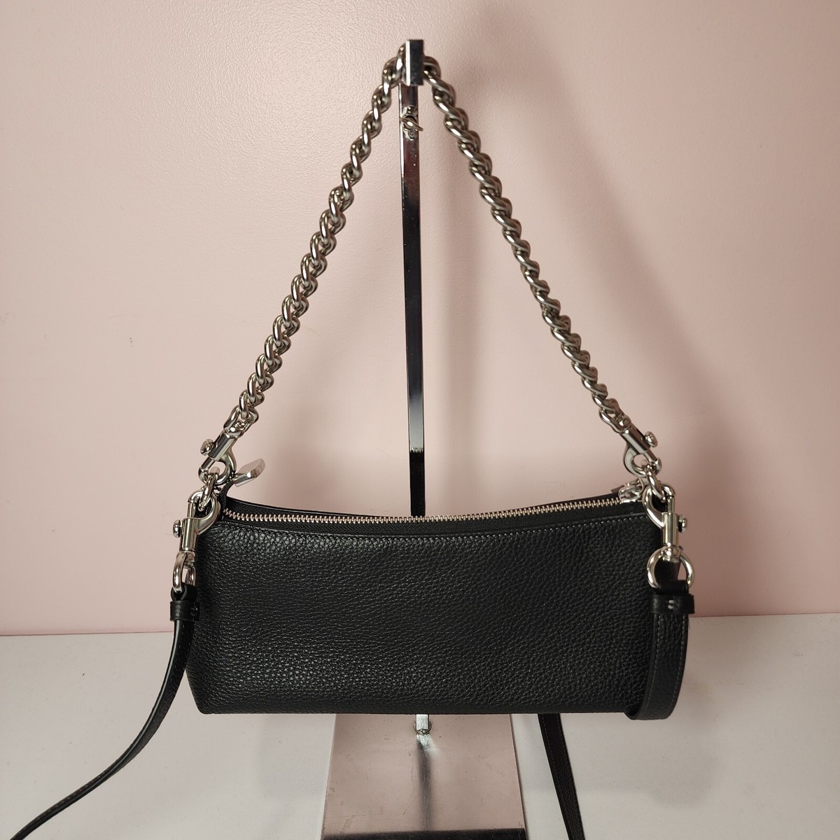 NWT Coach CL407 Charlotte Shoulder Bag in Refine Pebble Leather  