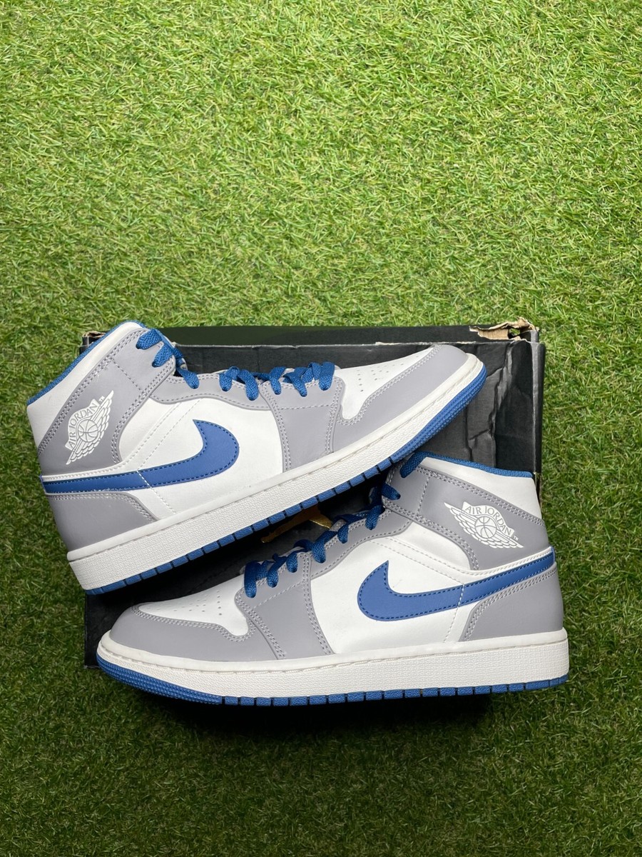Size 9 - Air Jordan 1 Mid True Blue for sale online | eBay