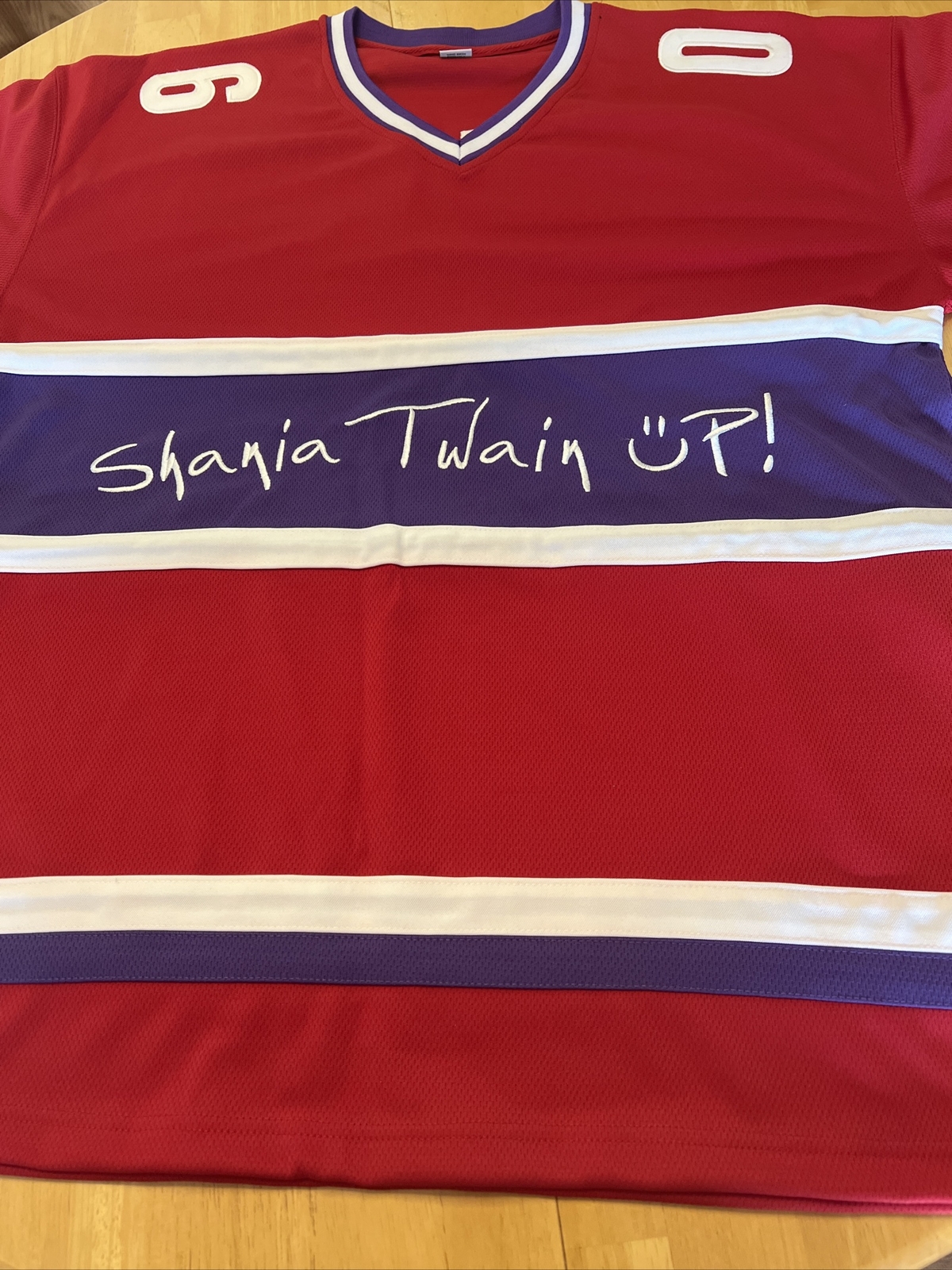 Shania Twain concert hockey jersey from 04 eBay