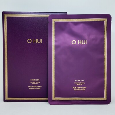 O HUI Age Recovery Essential Mask Pack 27g x 8pcs Anti Wrinkle Moisture K-Beauty