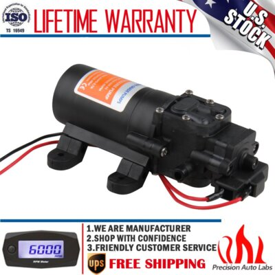 #ad 12 Volt Marine Fresh Water Diaphragm Self Priming Pump For RV BOAT 2088 422 444 $32.59