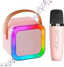Mini Karaoke Machine for Kids Adults,Portable Bluetooth Speaker with 1 Wireless