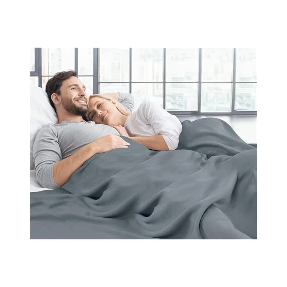 Cómoda manta de punto, Queen, 90x90", suave para cama, sofá y sofá Foto 3 de 4