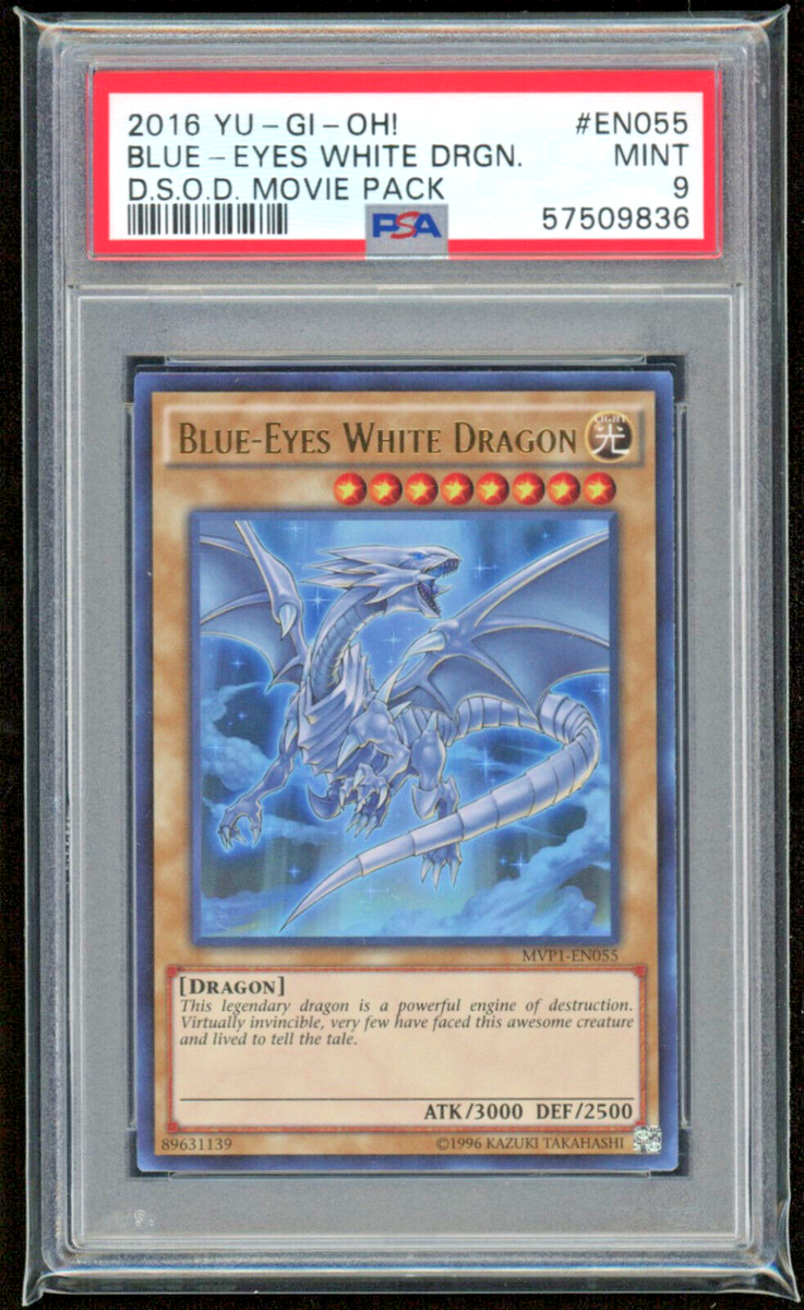 2016 BLUE EYES WHITE DRAGON D.S.O.D. MOVIE PACK PSA 9 MINT #EN055