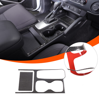 Soft Carbon Fiber Gear Shift Lever Panel Trim Sticker For Nissan Frontier 2024+