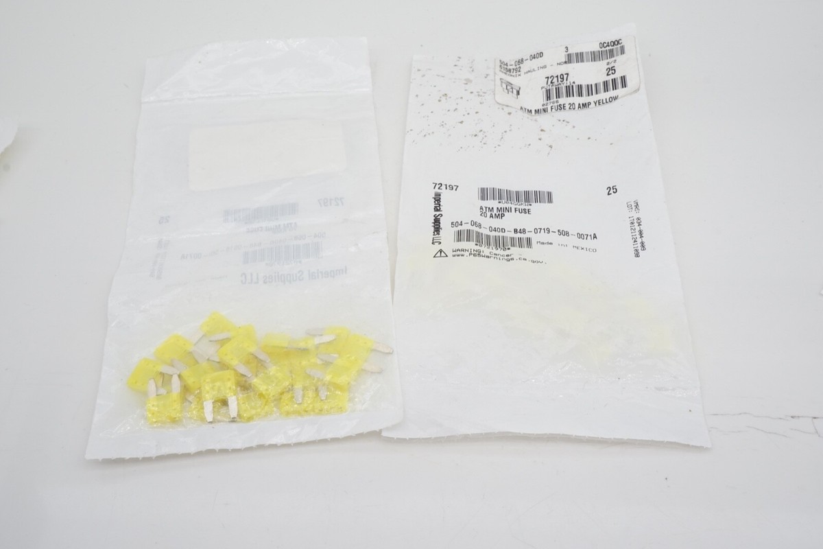 Pack of 50 Imperial 72197 ATM Mini Fuse 20 AMP Ships FREE | eBay