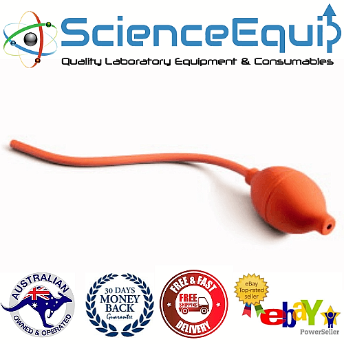 Single Bellow Bulb Rubber for Automatic burette or atomiser Red 1 Pc