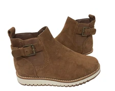 Sonoma Women's Boil Chelsea Zip Up Fashion Ankle Boots Cognac Brown Size:8 90E