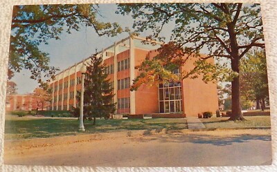 CHROME POSTCARD MINGES SCIENCE BLDG LENOIR RHYNE COLLEGE HICKORY N CAROLINA P350