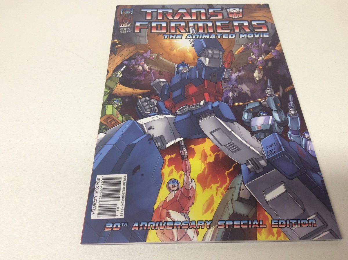 TRANSFORMERS ANIMATED MOVIE 20TH ANNIVERSARY EDITION #1-2 (IDW