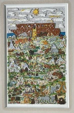 James RIZZI: Original 3D "FORTY DAYS AND FORTY NIGHTS", Hand Signed, Framed
