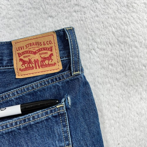 Jeans Levi's Low Pro gamba dritta donna 26 (29x30) DIFETTI* denim blu vita alta - Foto 11 di 16
