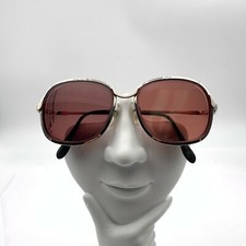 Vintage Florene Silver Metal Oval Sunglasses FRAMES ONLY