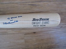 Muhammad Ali Autograph Signed Auto Dwight Evans Bat Rawlings Bat PSA Red Sox