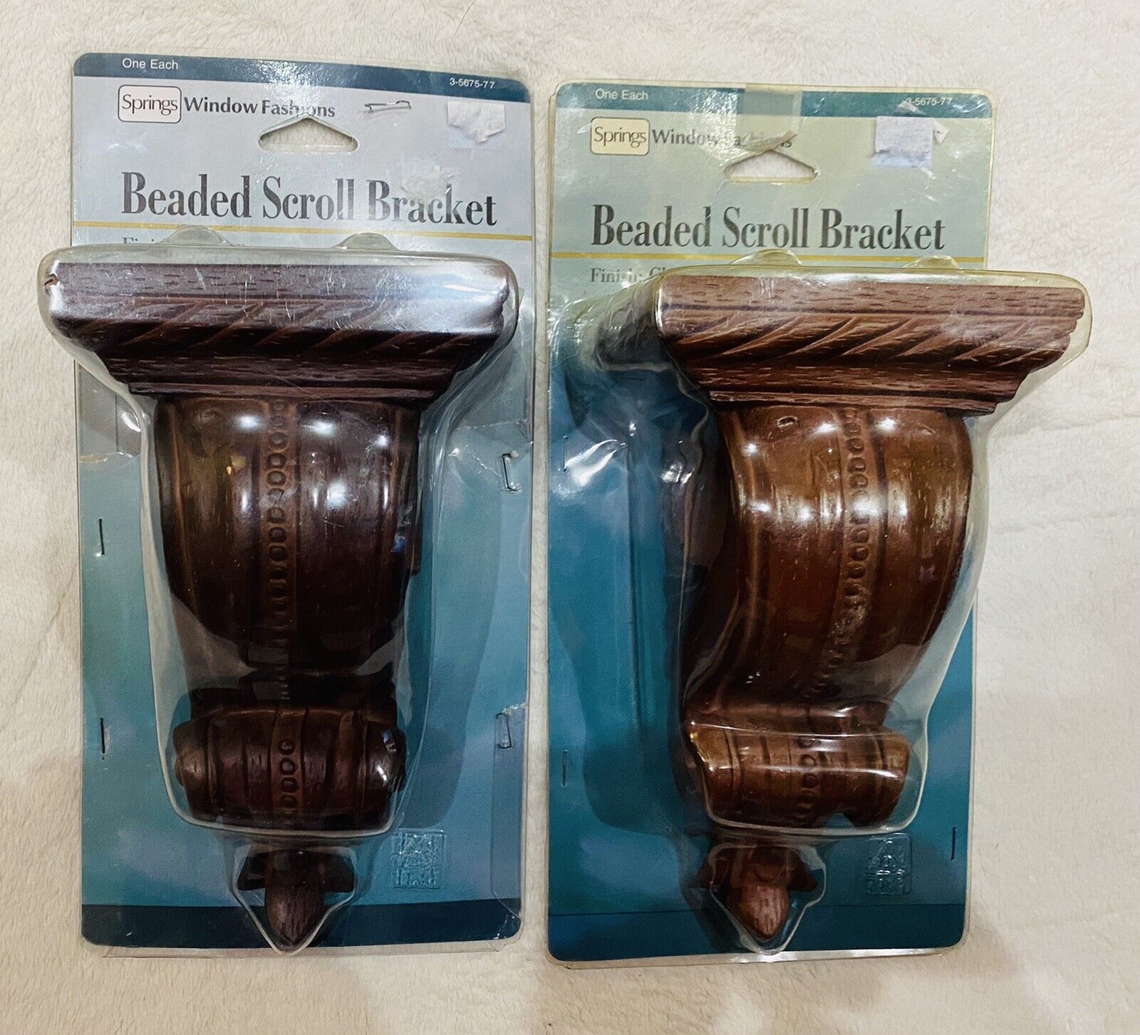 Window Beaded Elegant Scroll Bracket Bro Our shop OFFers the best service Springs Cherry Fashion