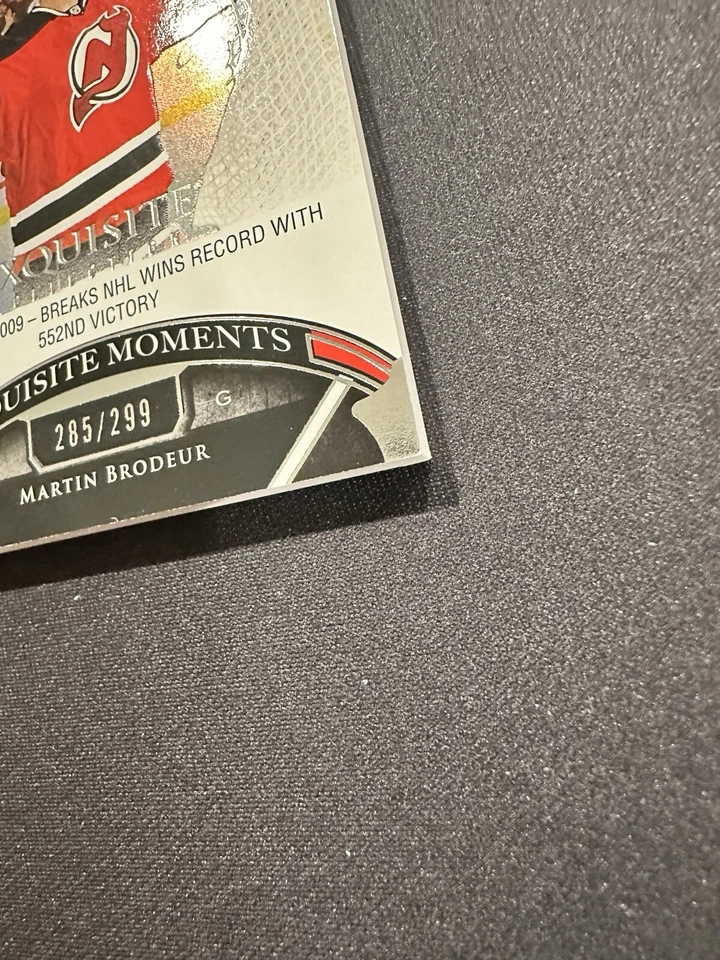 2023-24 UD Exquisite Collection Exquisite Moments Martin Brodeur /299 #ECM-BR - Image 2 of 4