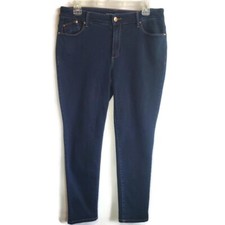 Chico's Jeans Womens Jegging Platinum Stretch Denim Dark Wash 5 Pocket 8 P