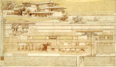 Frank Lloyd Wright Husser House Chicago 1899   Prairie School Architecture Art