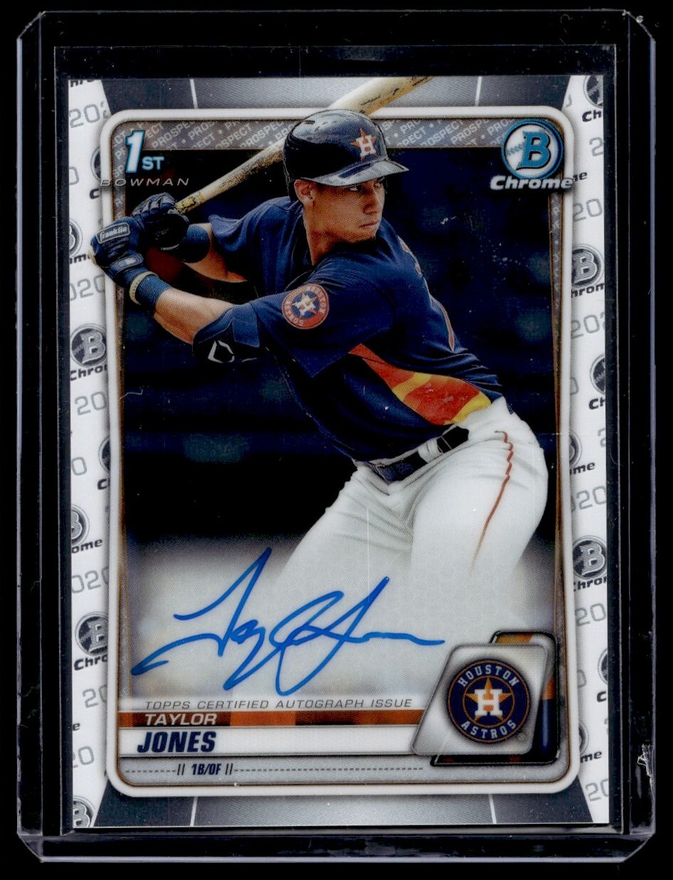 2020 BOWMAN CHROME PROSPECT AUTOGRAPHS TAYLOR JONES HOUSTON ASTROS #CPA-TJ