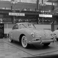 Porsche 356 Motor Show 1958 Car Old Photo