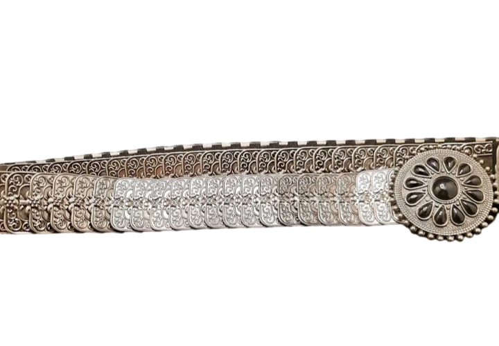 Vintage Oversized Buckle Boho Western Elastic Waist Belt 40  display picture 3