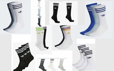 Adidas 3 Paar Socken Crew blau/Crew marineblau Tintengröße -5-8-8-11 schwarz