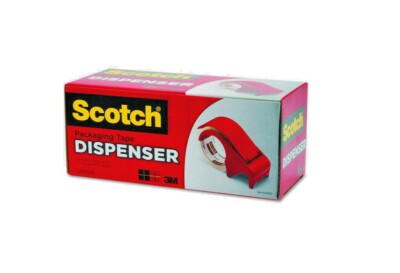 3M Scotch Packaging Tape Hand Dispenser DP 300 RD Packing Sealing Roll Cutter