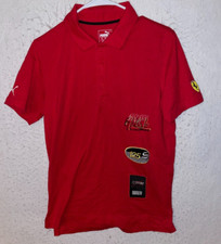 Puma Ferrari Polo Shirt SF Street Red 125 S Italy Mens sz S Short sleeve