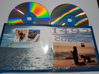 VANGELIS autograph 1492 CHRISTOPHE COLOMB movie laserdisc signed live collectors