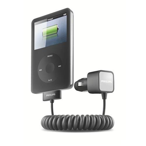 Philips Black 12V 30-Pin Car Charger for iPhone 3G 3GS 4 4S iPod - NEW