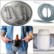 America American Usa Flag Beer Bottle Can Beverage Holder Belt Buckle Buckles